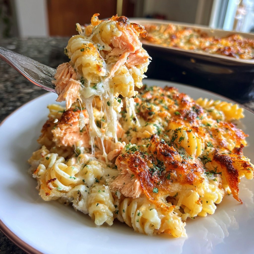 Traditional Salmon Pasta Bake