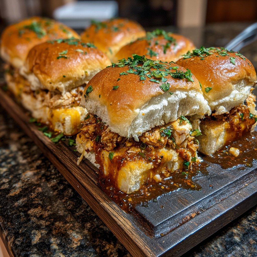 Spicy Garlic Chicken Sliders