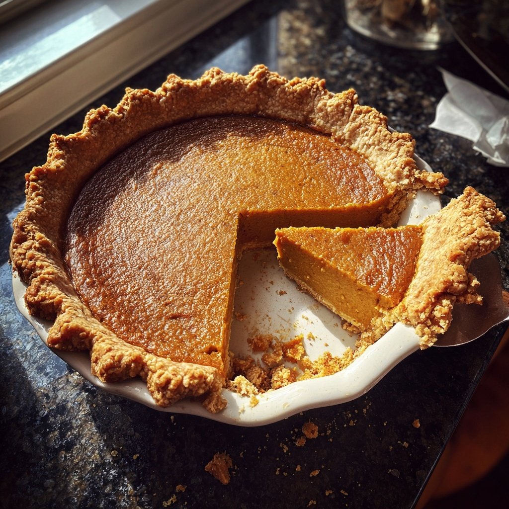 Festive Spiced Pumpkin Pie