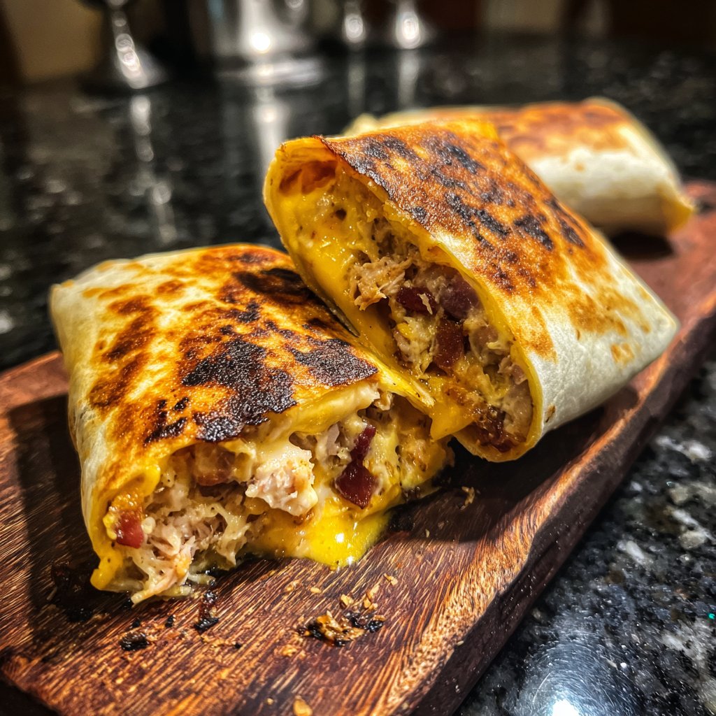 Bacon Tuna Melt Wrap