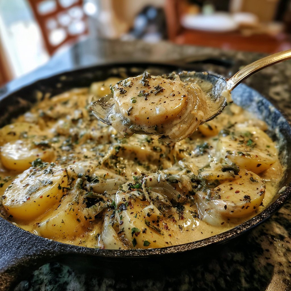 Creamy Garlic Onion Boil