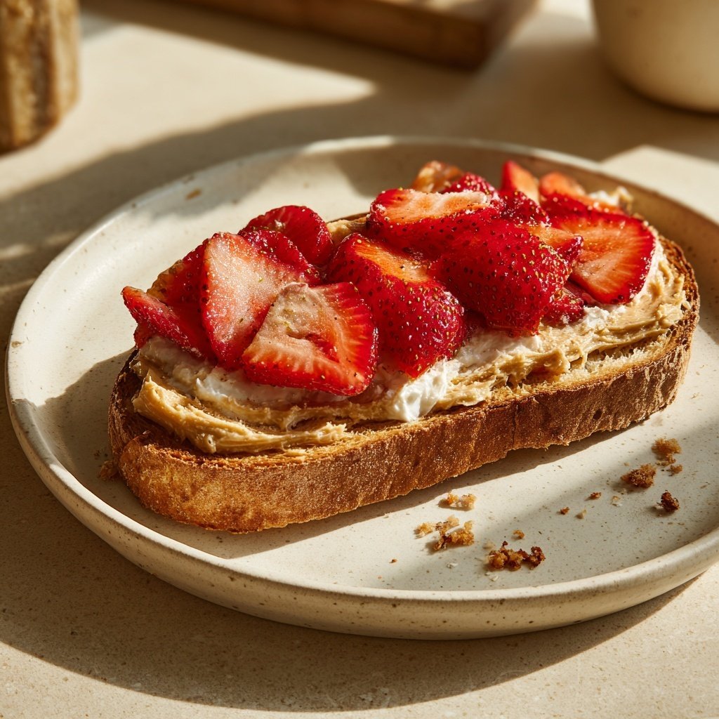Whipped Strawberry Butter on Toast
