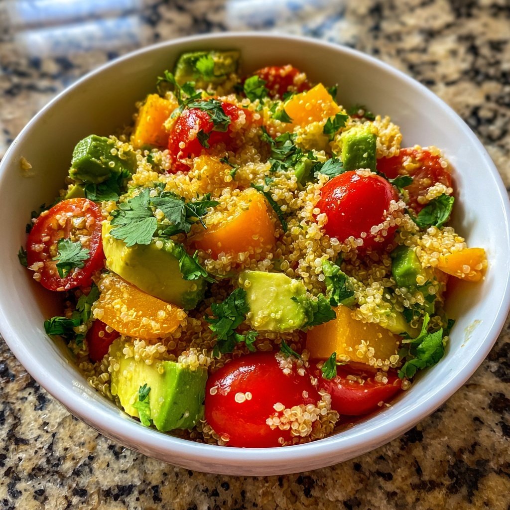 Healthy Avocado Quinoa Salad