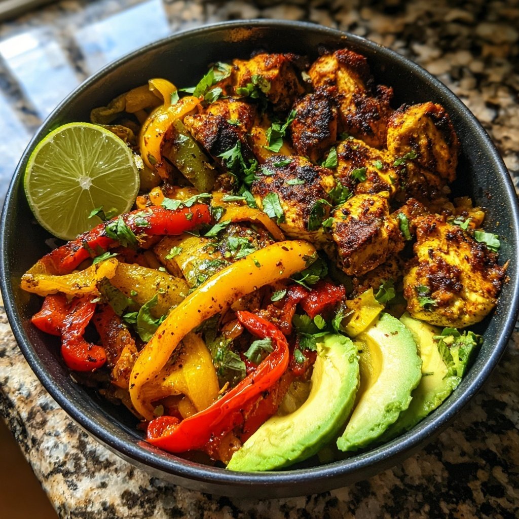 Sizzling Chicken Fajita Bowl
